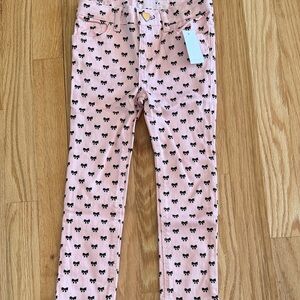 Baby Gap Girls' Pink Bow Print Pants - 3Y